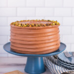 Chocolate Cake on a cake stand