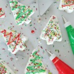 White chocolate covered petit fours.